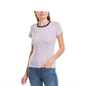 J.Crew Mercantile ribbed ringer tee shirt space dye Size Small